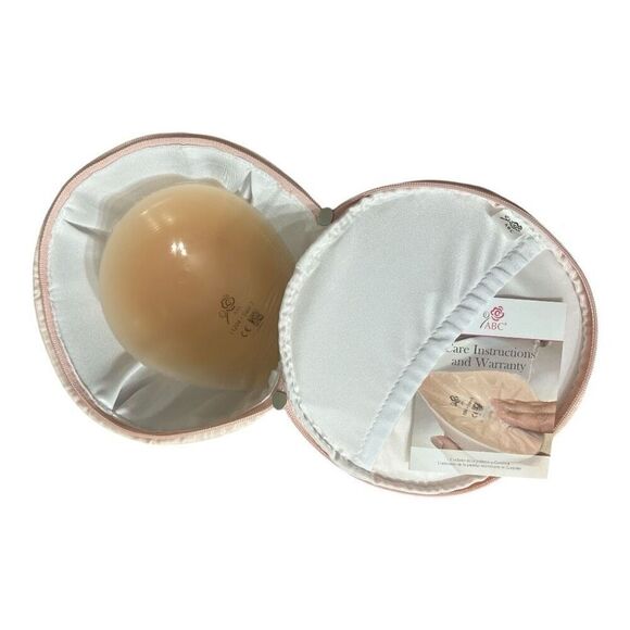 ABC 11204 Mastectomy Prosthesis Prosthetic Breast Size 7 Teardrop Shaper Blush - Picture 2 of 12